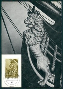 Netherlands Mk 1962 Ship Figurehead Lion Lowe Carte Maximum Card Mc Cm Ea72 Ebay