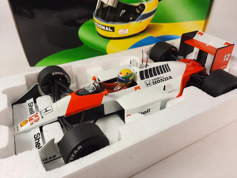 Minichamps Mclaren Honda MP4/4 #12 A. Senna World Champion 1988 1/18 540881812 - Immagine 4 di 4
