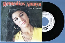 Remedios Amaya Ojos Green 1980 Spain Promo Single 45 Flamenco Gypsy Eurovision