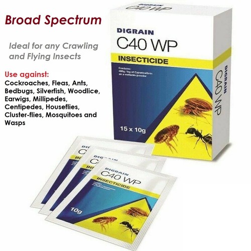 DIGRAIN C40 WP (Ficam Alternative) Bed Bugs Fleas Cockroaches Woodlice