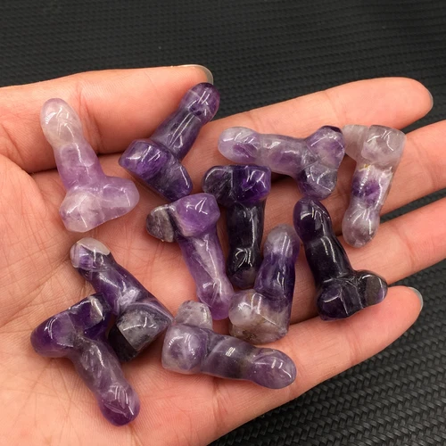Wholesale Natural mix mini Penis Carved quartz Crystal Massager Wand Healing - Picture 200 of 296