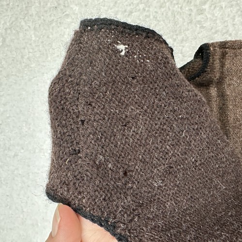 VTG 1999 Susan Bristol Sheep Sweater Vest Shetland Wool Large Brown Lambs *Holes - Afbeelding 7 van 14