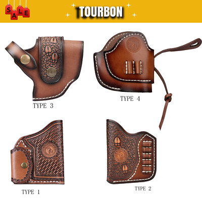 Tourbon Leder Derringer/NAA Taschenholster Gürtel Hülle Munitionsschlitz 4 Typen