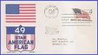 USA7 #1132 ADDR CACHET CRAFT FDC   US Flag 49 stars