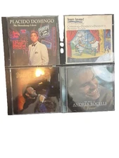 (4) CD Lot: Placido Domingo, Dudu Fisher, Andrea Bocelli, Tenors Anyone? 