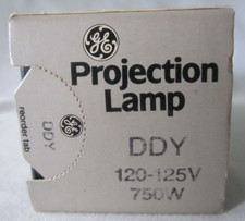 GE General Electric DDY Movie Projector Projection Lamp 750W 120-125V Black Top
