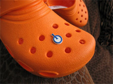 Opti Logo Sailboat Boat Croc Jibbitz by The Miami Opti Moms New SET OF 2 Each