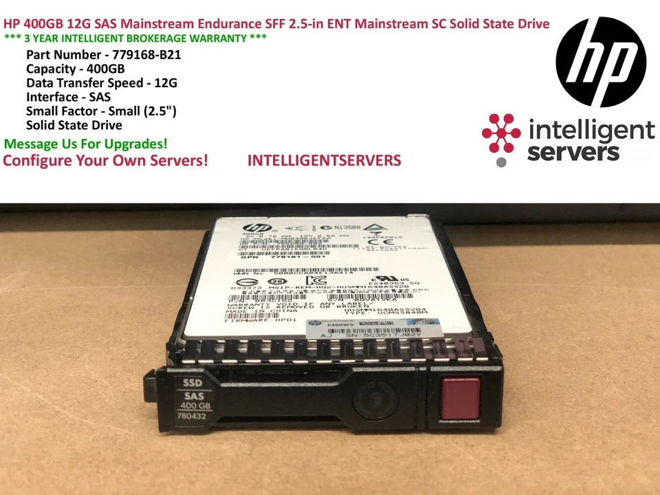 HP 400GB 779168-B21 12G SAS ME SFF 2.5" SC Solid State Drive 780432-001 - Image 2 of 2