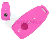 Mercedes Schl&uuml;ssel keyless Go H&uuml;lle Cover case C E S GLE GLS CLA W205 W213 Rosa