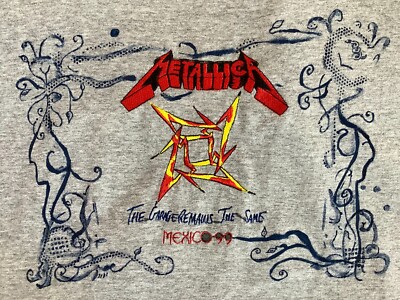 Metallica Vintage T-Shirt The Garage Remains The Same 1999 Tour