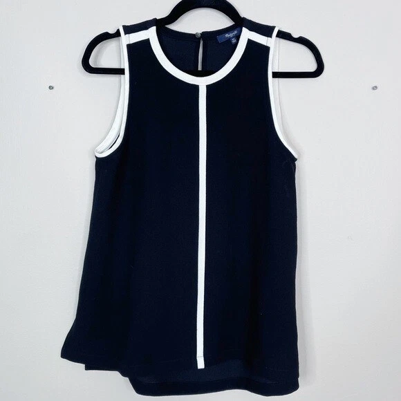 black tank with white trim