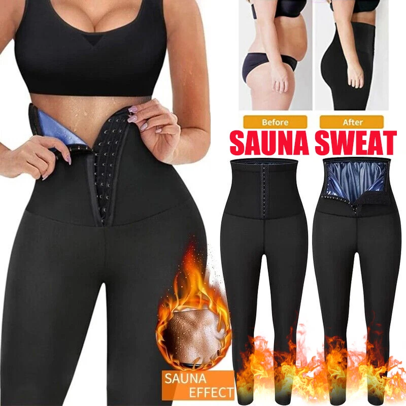 Women Neoprene Sweat Sauna Pants Body Shaper Waist Trainer Thermo Leggings  Silm