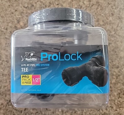 * Shark Bite PL0816J8 Pro Lock 1/2 in. Push-to-Connect Plastic Tee Fitting