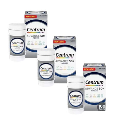 Centrum Advance 50+ Multivitamin Tabletten für Männer und Frauen 3er Pack