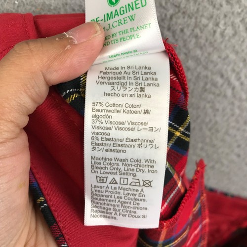 New women's J Crew Factory tartan plaid pant size 18 - Picture 10 of 11
