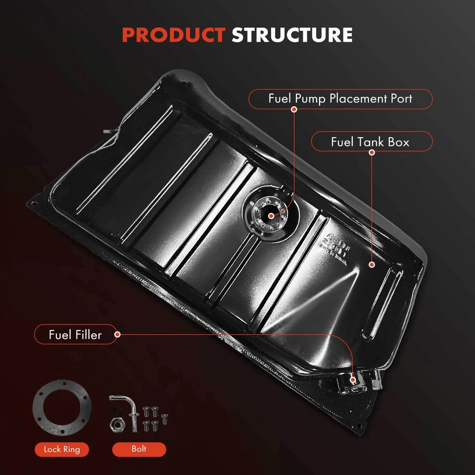 Tanque de combustível 9,2 galões para Volkswagen Beetle 1968-1969 Karmann Ghia H4 1,5L 1,6L - Imagem 2 de 4