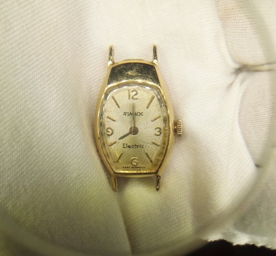 Vintage TIMEX Electric 10K Rolled Gold Plate Watch Parts Or Vintage TIMEX Electric 10K Rolled Gold Plate Watch Parts Or