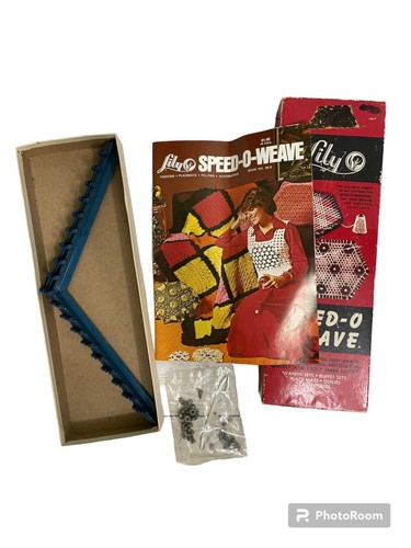Vintage NOS Lily Speed-O-Weave ART 717 w/Retro Pattern Instruction Booklet 34pgs - Picture 4 of 4