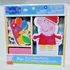 PEPPA PIG 26 PIECE WOOD DRESS UP Puzzle MAGNETIC New Sealed HASBRO