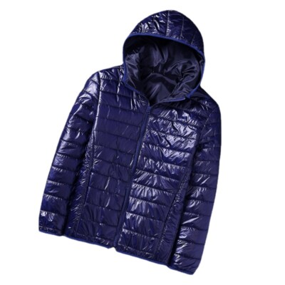 Herren Kapuzenpullover Gesteppt Gefüttert Jacke Puffer Slim Winter Außen Warm