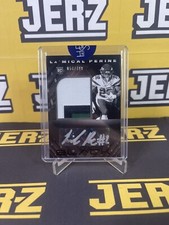 Panini Black Football Lamical Perine Patch Autograph RPA RC SP /50 Jets Rookie