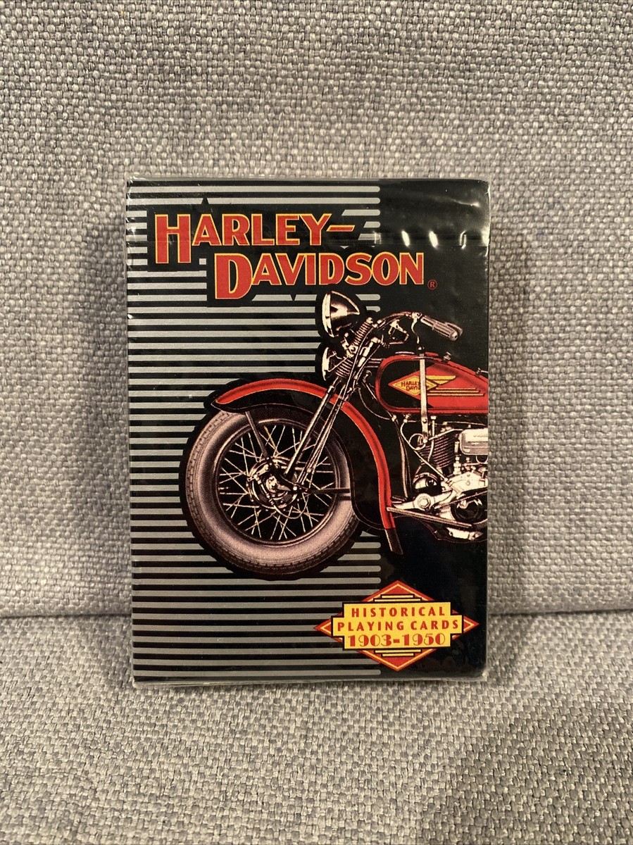 ハーレダビッドソン Playingカード、トランプ ビンテージ Vintage 1997 Harley-Davidson Historical Playing Cards 1903