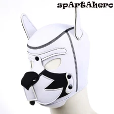Cosplay Props Puppy Play Hood Mask Slave Pet Roleplay Party Pup Mask