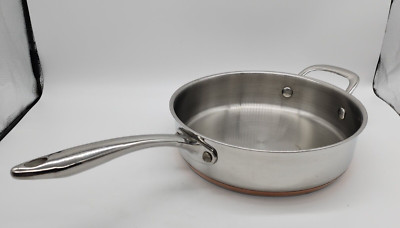 Kenmore Copper Core Skillet Saute Frying Pan 10'' Stainless 2 Handle 3 Qt NO LID