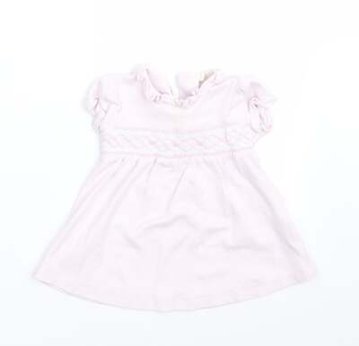 Kissy Kissy Mädchen rosa Baumwollmischung A-Linie Größe 0-3 Monate hochgeschlossen