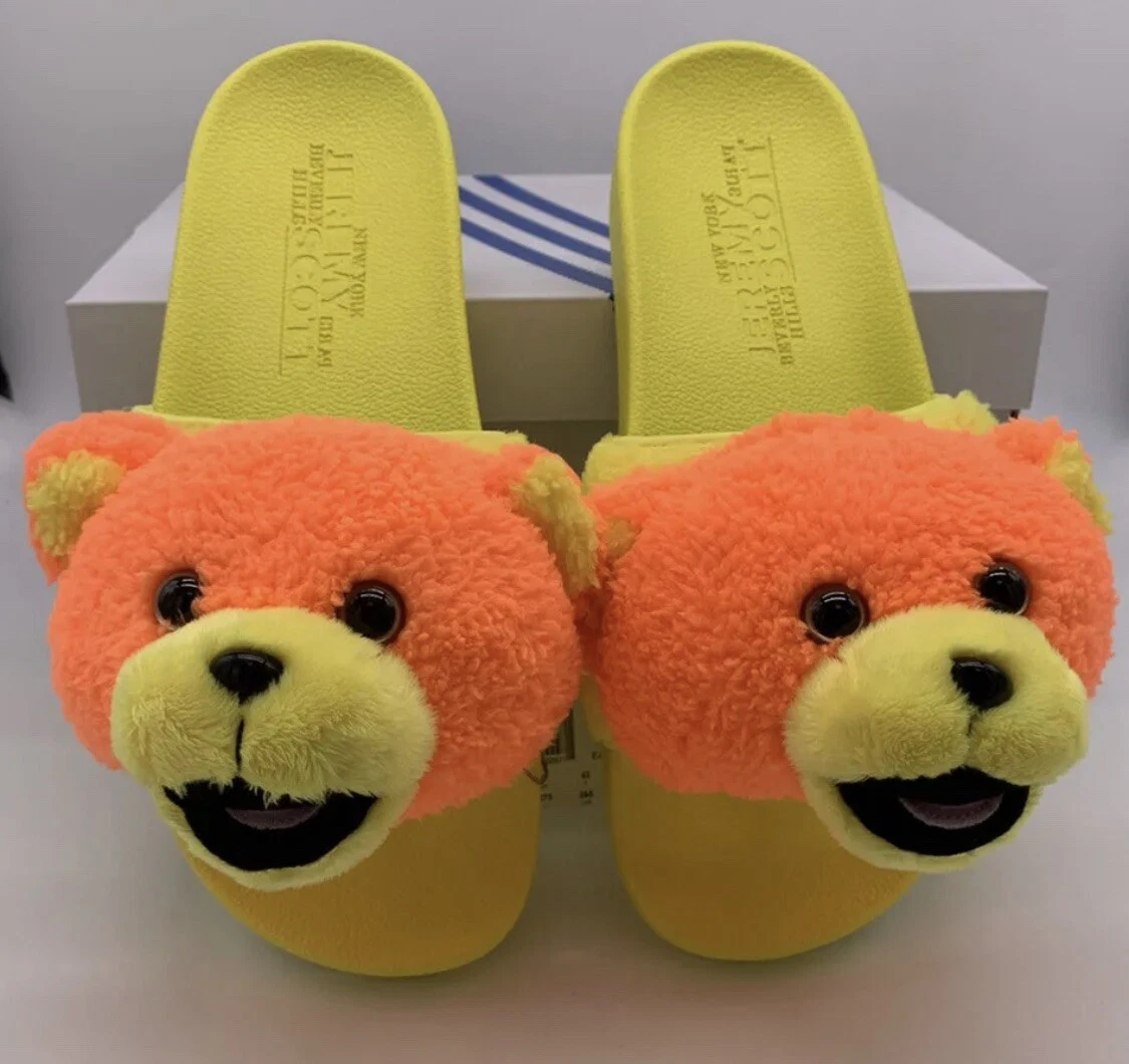 Eksperiment bremse Mindre Jeremy Scott Adidas JS Adilette Teddy Yellow Slides Slippers Q46582 DS  Men&#039;s 11 | eBay