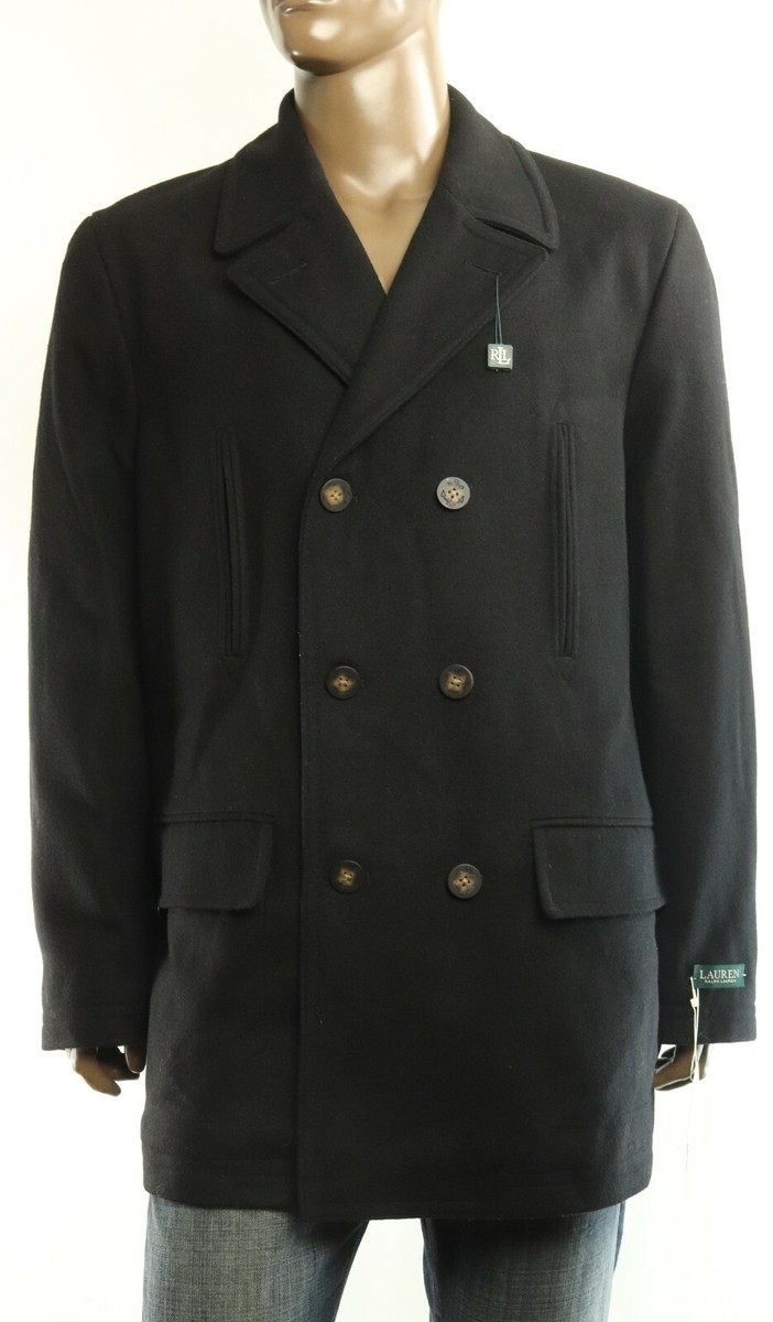 $595 New Mens Lauren Ralph Lauren Wool Blend Double Breasted