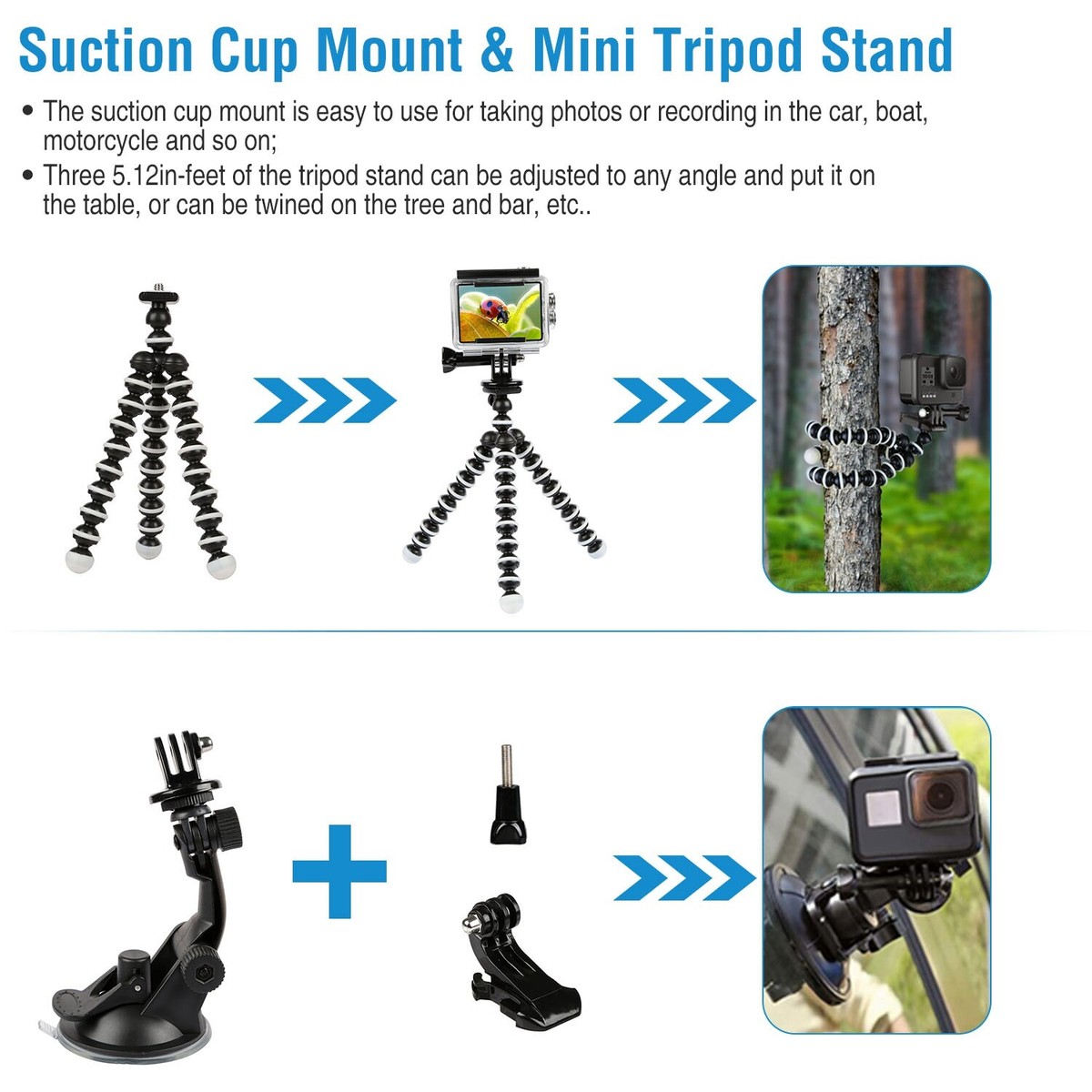 26 In 1 Camera Accessories Kits For GoPro Hero 5/4/3+/3/2/1