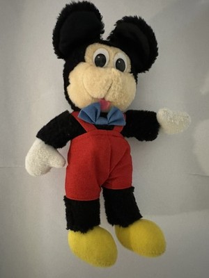 Rare Vintage Mickey Mouse Applause Plush Stuffed Toy MISSING NOSE 8.5'' Disney