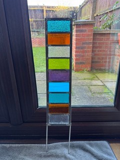 Stained Glass Garden Panel Multicoloured