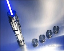 450nm-2000 Blue Handheld Flashlight Adjustable Focus Visible Beam US