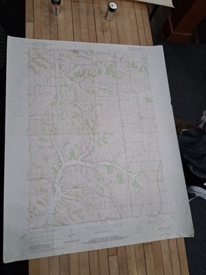 1962 Monroe NW Wisconsin USGS Topographic Map 27 x 22