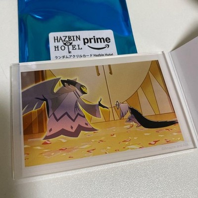 Hazbin Hotel Helluva Boss Collaboration Cafe Adam Acrylic Card 14+ Card Stand