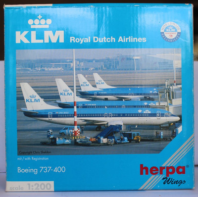 Boeing 737-400  KLM Royal Dutch Airlines  Herpa  1:200 550123