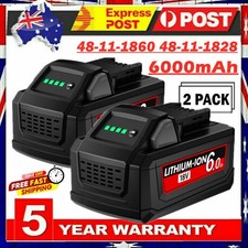 2x For Milwaukee M18 B5 Lithium XC 6.0 AH Extended Capacity Battery 48-11-1860