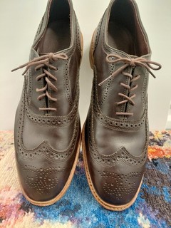 Allen Edmonds Men's Brogue Wingtip Dark Brown Leather Size 13 EEE