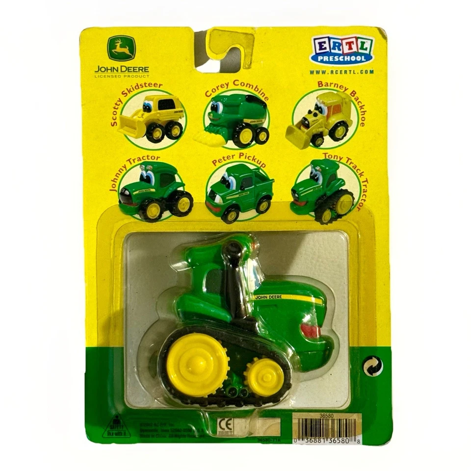 Tractor de oruga Ertl John Deere Tony fundido a presión preescolar coleccionable sellado Foto 3 de 4