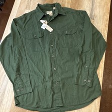 RedHead Men s L Long Sleeve Solid Green Point...