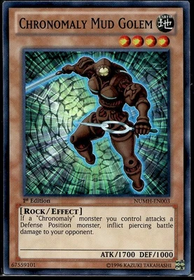 Chronomaly Mud Golem Number Hunters NUMH-EN003 MP YuGiOh TCG - Photo 1/2