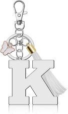 Butterfly Keychain with Initials for Women, Cute Initial Letter Keychain Alphabe