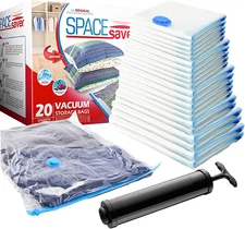 20-Pack Variety Vacuum Storage Bags for Comforters, Blankets & Clothes – Vacuum