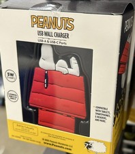  NEW Peanuts Snoopy 3 Port Charging Hub 2-USB-A Ports  1-USB-C Port