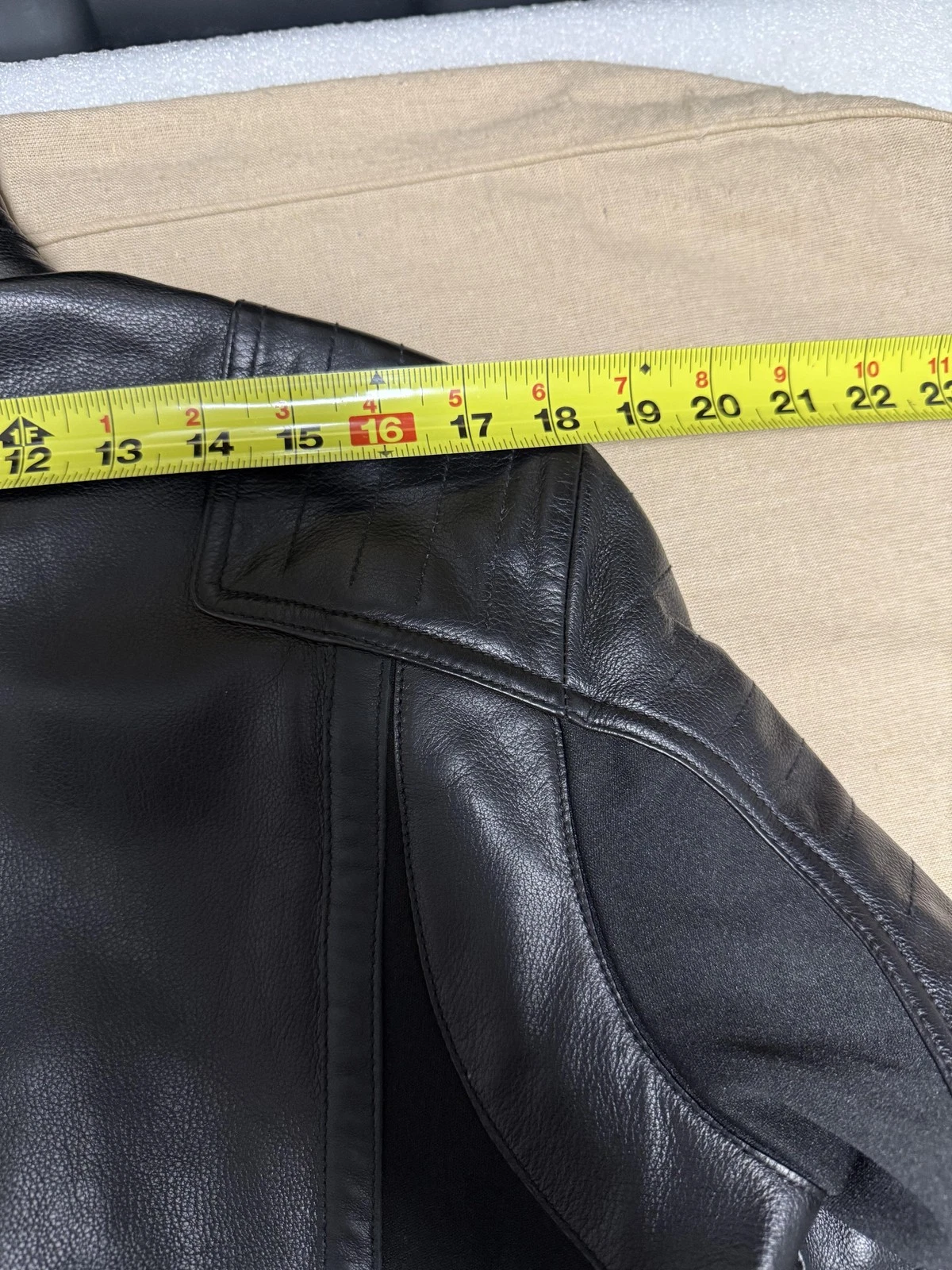 Bally Leather Jacket Mens 42 Black Made in Italy Moto Biker Zip Cuffs Lampo - product detail image 16
