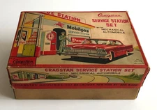 CRAGSTAN Tin Game - Service Station Set - Made in Japan