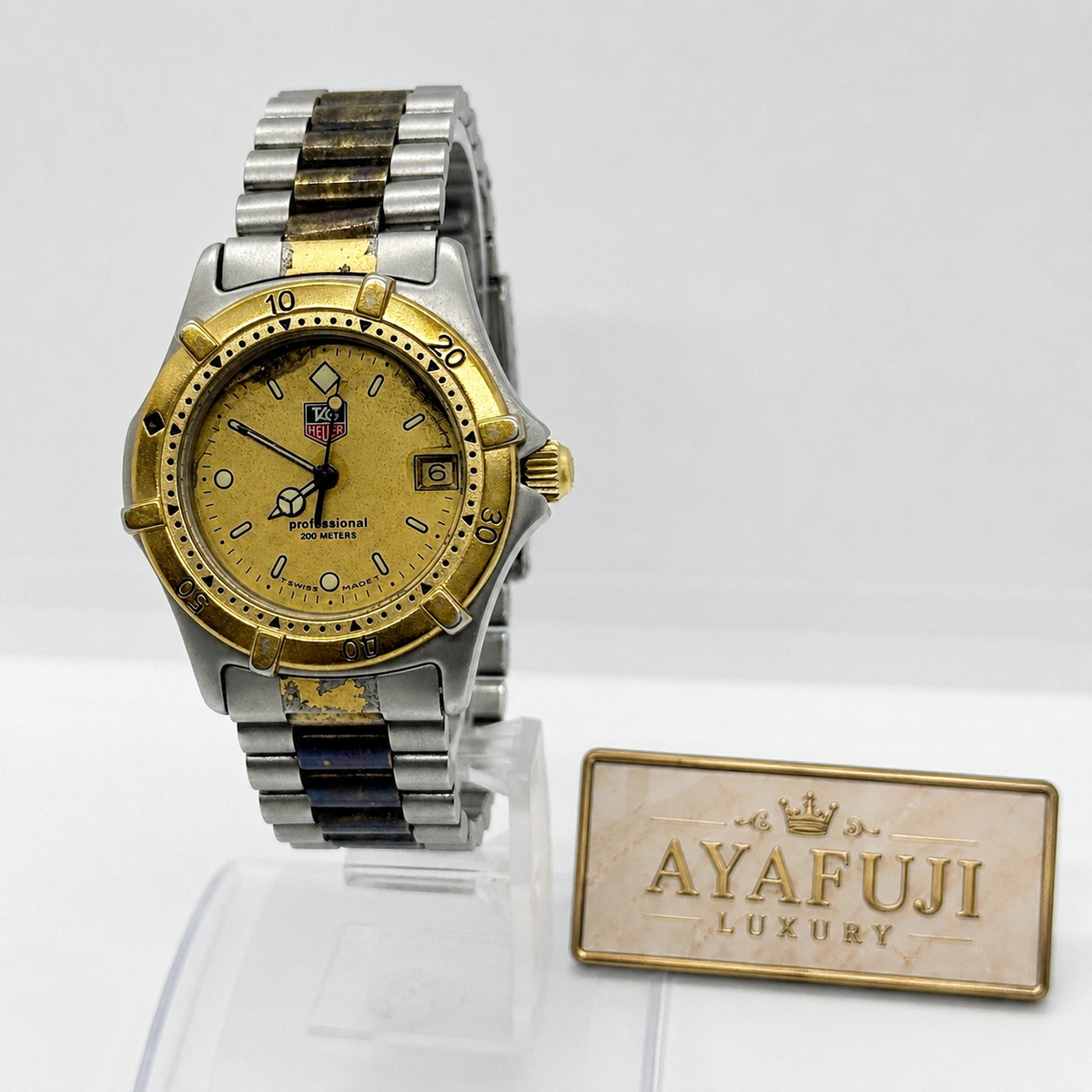 タグホイヤー964.013R ゴールド TAG Heuer 2000 Gold Men's Watch - 964.013 for sale online | eBay