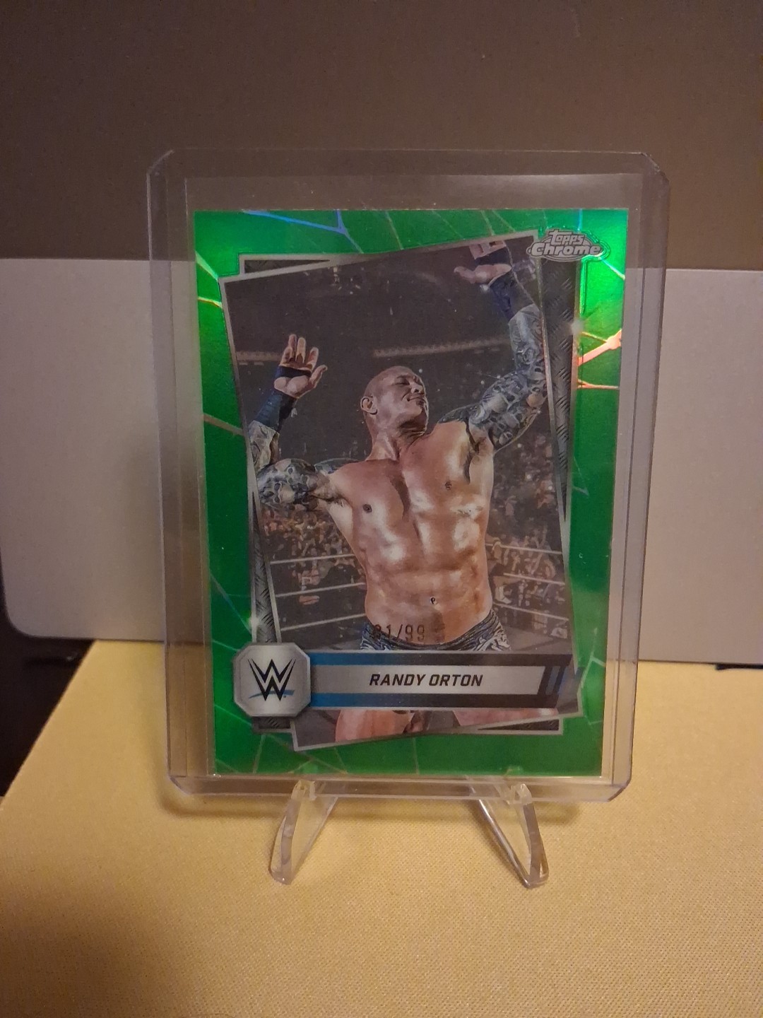 2025 Topps Chrome WWE - Randy Orton #14 Green Refractor /99